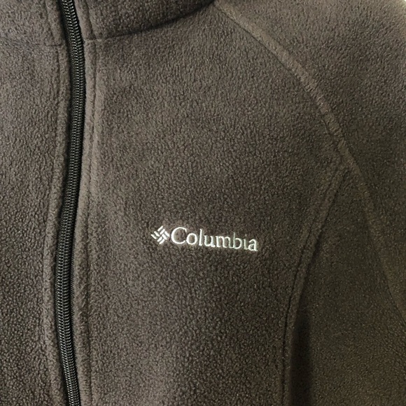 Ladies Columbia Brown Fleece Jacket Size L - Picture 2 of 4